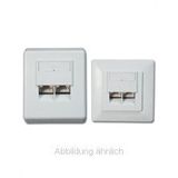 Equip RJ45 Dose 2xRJ45 UP LSA+ C5 Perlweiss