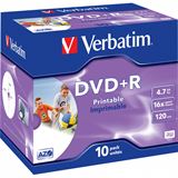 Verbatim DVD+R 4.7 GB bedruckbar 10er Jewelcase (43508)