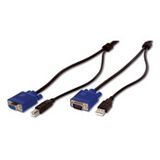 (€4,94*/1m) 1.80m Digitus KVM Anschlusskabel VGA 15pol Stecker + (€4,94*/1m) 1.80m Digitus KVM Anschlusskabel VGA 15pol Stecker +