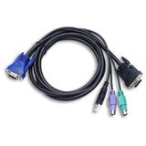 (€4,30*/1m) 3.00m Longshine KVM Anschlusskabel VGA 15pol Stecker (€4,30*/1m) 3.00m Longshine KVM Anschlusskabel VGA 15pol Stecker