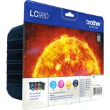 Brother Tinte LC980VALBPDR schwarz/cyan/magenta/gelb