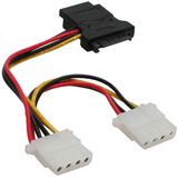 InLine SATA Stromadapterkabel, , SATA Buchse an 3x 5,25" St, 15cm InLine SATA Stromadapterkabel, , SATA Buchse an 3x 5,25" St, 15cm