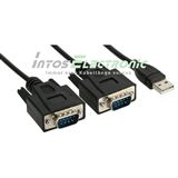 (€16,58*/1m) 1.20m InLine Seriell Anschlusskabel 2x9pol Stecker (€16,58*/1m) 1.20m InLine Seriell Anschlusskabel 2x9pol Stecker