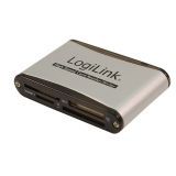 LogiLink Card Reader Alu USB 2. extern Multi Slot Kartenleser