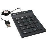 KeySonic Silikon USB Keypad f&uuml;r PC (ACK-118BK)
