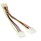 InLine Strom-Y-Kabel intern, 1x 5,25" an 2x 5,25", bulk 20cm InLine Strom-Y-Kabel intern, 1x 5,25" an 2x 5,25", bulk 20cm