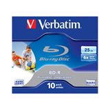 Verbatim BD-R 25 GB bedruckbar 10er Jewelcase (43713)