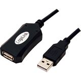 LogiLink UA0001 USB 2.0 aktive Verlängerung, Repeater, schwarz 5m LogiLink UA0001 USB 2.0 aktive Verlängerung, Repeater, schwarz 5m