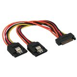 (€32,67*/1m) 0.15m InLine SATA Y-Stromadapterkabel SATA Strom (€32,67*/1m) 0.15m InLine SATA Y-Stromadapterkabel SATA Strom
