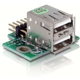 Delock 2x USB 2.0 Pin-Header Buchse für 2x USB 2.0 (41763) Delock 2x USB 2.0 Pin-Header Buchse für 2x USB 2.0 (41763)