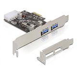 Delock 89243 2 Port PCIe 2.0 x1 inkl. Low Profile Slotblech retail Delock 89243 2 Port PCIe 2.0 x1 inkl. Low Profile Slotblech retail
