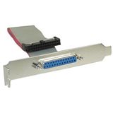 InLine Slotblech Parallel mit 25pol Sub D Buchse an 26-pin InLine Slotblech Parallel mit 25pol Sub D Buchse an 26-pin