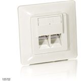 Equip Dosen TP Unterputz 2-fach CAT5E signalweiss **