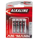 ANSMANN Red-Line LR03 Alkaline AAA Micro Batterie 1.5 V 4er Pack