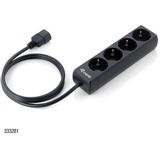 (€7,22*/1m) 1.10m Equip Steckdosenleiste C14 Schwarz 4 (333281) (€7,22*/1m) 1.10m Equip Steckdosenleiste C14 Schwarz 4 (333281)