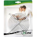 InLine Lüftergitter für 80mm Lüfter silber (33378)