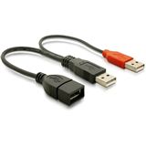DeLock Adapter Power USB Kabel 2x USB Y-Kabel