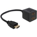 DeLock Adapter HDMI High Speed with Ethernet 1x (St)> 2x (Bu) DeLock Adapter HDMI High Speed with Ethernet 1x (St)> 2x (Bu)