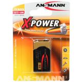 ANSMANN X-Power 6LR61 Alkaline E Block Batterie 9.0 V 1er Pack