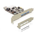 Delock 89281 4 Port PCIe 2.0 x1 retail
