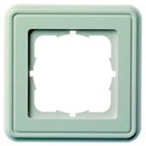 1-fach Teleg&auml;rtner Rahmen 80x80mm, alpinwei&szlig;