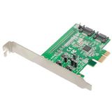 Dawicontrol DC-600e 2 Port PCIe 2.0 x1 Low Profile retail