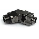 13/10mm (10x1,5mm) Anschraubtülle 45° drehbar G1/4 - black 13/10mm (10x1,5mm) Anschraubtülle 45° drehbar G1/4 - black