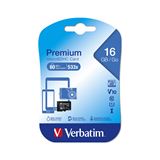 16 GB Verbatim microSDHC Class 10 Retail
