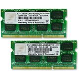 4GB G.Skill SQ Series DDR3-1600 SO-DIMM CL9 Dual Kit
