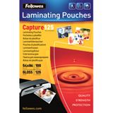 Fellowes glänzende Laminierfolientaschen, 54 x 86 mm, Fellowes glänzende Laminierfolientaschen, 54 x 86 mm,
