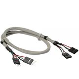 InLine Verl&auml;ngerung f&uuml;r USB 2.0 9pol Buchse (33440J)