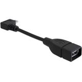 Delock KABEL USB MICRO-B A Buchse OTG 11 cm