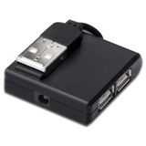 Digitus DA-70217 4-port USB 2.0 extern ohne Netzteil schwarz Digitus DA-70217 4-port USB 2.0 extern ohne Netzteil schwarz