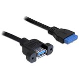 Delock USB 3.0 Pin-Header Buchse f&uuml;r Geh&auml;use (83118)