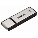 64 GB Hama FlashPen "Fancy" schwarz/silber USB 2.0
