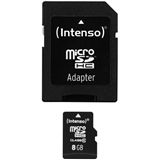 8 GB Intenso microSDHC Class 10 Retail inkl. Adapter auf SD 8 GB Intenso microSDHC Class 10 Retail inkl. Adapter auf SD