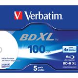 Verbatim BD-R XL 100 GB bedruckbar 5er Jewelcase (43789)