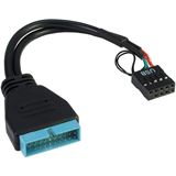 Inter-Tech USB 3.0 auf USB 2.0 Adapter für USB 2.0 9pol Buchse Inter-Tech USB 3.0 auf USB 2.0 Adapter für USB 2.0 9pol Buchse