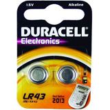 Duracell LR43 Alkaline Knopfzellen Batterie 1.5 V 2er Pack