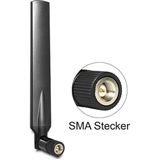 Delock LTE Antenne SMA 1 ~ 4 dBi omnidirektional Gelenk schwarz Delock LTE Antenne SMA 1 ~ 4 dBi omnidirektional Gelenk schwarz
