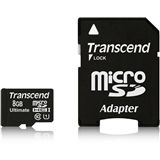 8 GB Transcend UHS-I microSD Class 10 Retail inkl. Adapter 8 GB Transcend UHS-I microSD Class 10 Retail inkl. Adapter