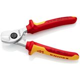 Kabelschere VDE L.165mm max.28mm2 Chrom m.2Komp.-H&uuml;llen KNIPEX
