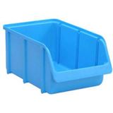 Sichtlagerkasten Gr.4 blau a.PP stapelbar