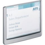 Türschild ABS B.149xH.105,5mm Sichtfenster Acryl Rücken Türschild ABS B.149xH.105,5mm Sichtfenster Acryl Rücken