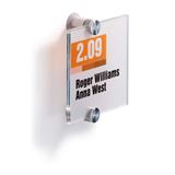 T&uuml;r-/Infoschild B.105xH.105mm a.Acrylglas 2Einlegefolien