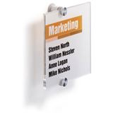 T&uuml;r-/Infoschild B.148xH.148mm a.Acrylglas 2Einlegefolien