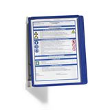 Wandhalter Komplett-Set mit 5 Sichttafeln m.Profilrahmen dunkelblau Wandhalter Komplett-Set mit 5 Sichttafeln m.Profilrahmen dunkelblau