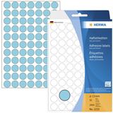 Herma 2233 blau rund Vielzwecketiketten 1.3x1.3 cm (32 Blatt (2464