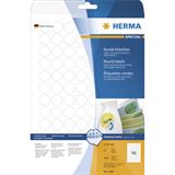 Herma 2400 rund Universal-Etiketten 2x2 cm (25 Blatt (2400 Etiketten))