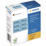 Herma 4803 blau/schwarz selbsklebend 3fach Nummernetiketten 1x2.2 cm Herma 4803 blau/schwarz selbsklebend 3fach Nummernetiketten 1x2.2 cm